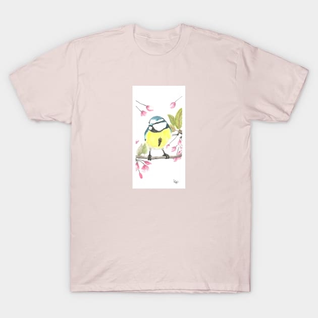 Blue tit of spring T-Shirt by Créa'RiBo